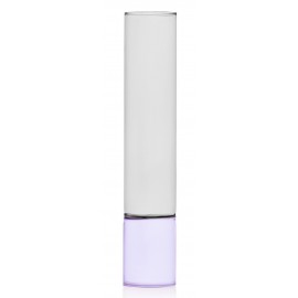 vase design tube verre mauve gris ichendorf bamboo groove