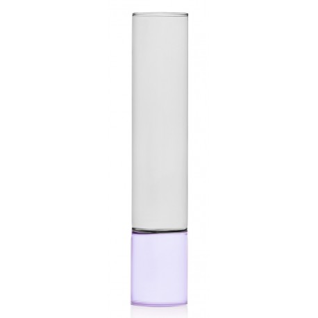 vase design tube verre mauve gris ichendorf bamboo groove