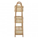 bloomingville etagere 3 casiers paniers rangement salle de bains rotin