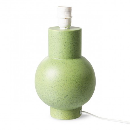 hk living pied de lampe boule ceramique vert pistache