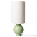 hk living pied de lampe boule ceramique vert pistache