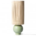hk living pied de lampe boule ceramique vert pistache