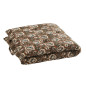 Matelas coton imprimé fleuri Madam Stoltz marron Matelas coton imprimé fleuri Madam Stoltz marron
