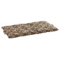 Matelas coton imprimé fleuri Madam Stoltz marron Matelas coton imprimé fleuri Madam Stoltz marron