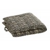 matelas de sol indien coton imprime noir fleuri madam stoltz