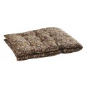 madam stoltz matelas de sol banc imprime floral marron