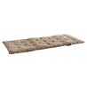 madam stoltz matelas de sol banc imprime floral marron