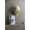 applique murale chic elegante en forme de feuille metal dore