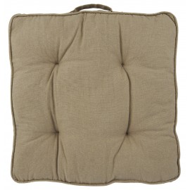 ib laursen coussin carre epais de sol coton beige sable naturel