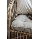 ib laursen coussin carre epais de sol coton beige sable naturel