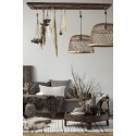 ib laursen coussin carre epais de sol coton beige sable naturel