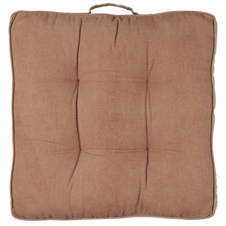 ib laursen coussin de sol epais coton brique