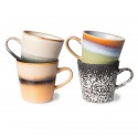 hk living mugs a cafe depareillees vintage gres multicolores