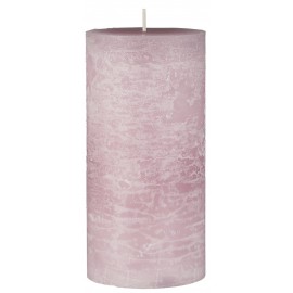 ib laursen grande bougie cylindre rustique rose bonbon clair pastel