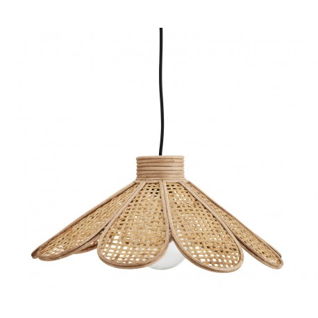 Suspension fleur rotin bambou Madam Stoltz