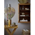 bloomingville petite armoire vitrine murale bois fonce vitre alfie