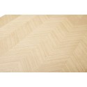 hubsch table a manger bois clair motif chevrons design moderne