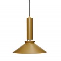 hubsch suspension conique metal design jaune moutarde