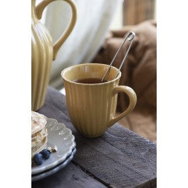 ib laursen mug evase a the gres jaune moutarde style campagne