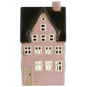 photophore maison miniature ceramique rose ib laursen