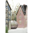 photophore maison miniature ceramique rose ib laursen