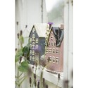 photophore maison miniature ceramique rose ib laursen