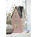 photophore maison miniature ceramique rose ib laursen