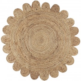 IB Laursen Jute-Blumenteppich