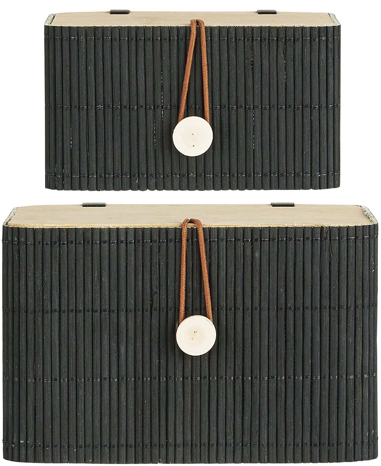 ib laursen petit rangement de bureau 2 tiroirs bois recycle vintage -  Kdesign