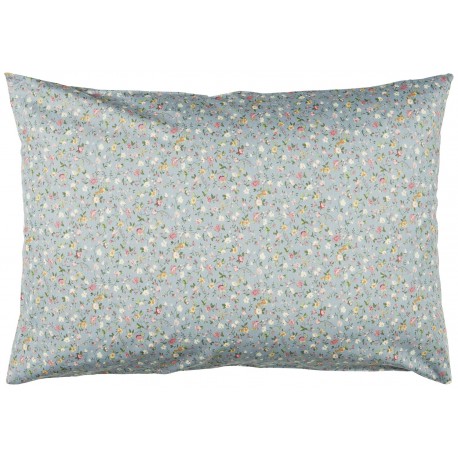 Housse coussin coton petites fleurs IB Laursen bleu
