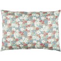 housse coussin rectangulaire grosse fleurs bleu blanc rouge ib laursen