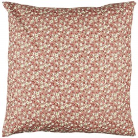 Housse coussin coton fleuri IB Laursen rose