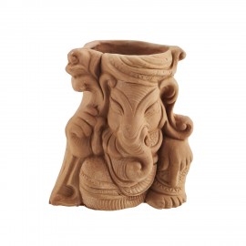 madam stoltz vase statuette ganesh dieu elephant en gres terracota