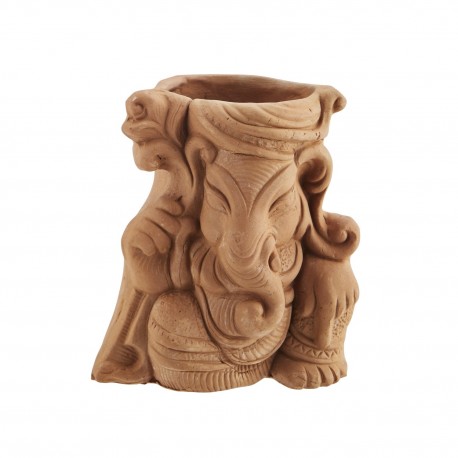 Vase statuette Ganesh grès Madam Stoltz