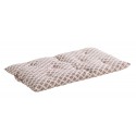 madam stoltz matelas indien pour banquette coton imprime rose fuschia