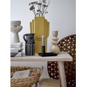 bloomingville vase gres noir motif blanc forme de pichet troy