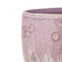 bloomingville cache pot gres rose sur 3 pieds potterie decorative