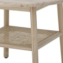 bloomingville table basse ronde bois pin clair rotin style scandinave