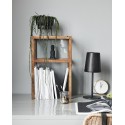 house doctor table d appoint chic elegant bois fonce verre rangement