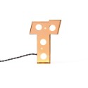 luminaire lettre lumineuse t applique metal or led seletti caractere