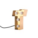 luminaire lettre lumineuse t applique metal or led seletti caractere