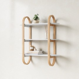 Etagère murale bois plié Umbra Bellwood