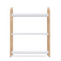 umbra etagere basse etroite a poser etroite bois clair blanc bellwood