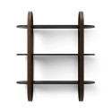 umbra etagere murale bois fonce noyer plie chic bellwood