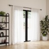 umbra tringle rideaux simple noir embouts boule verre transparent orba