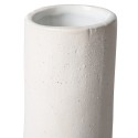hk living vase tube deforme tuyau original gres blanc mate