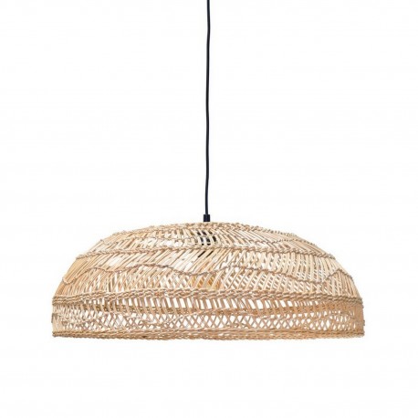 lampe suspension en osier tresse hk living VAA1094 d 60 cm