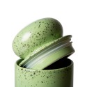 hk living pot de conservation ceramique vert kiwi
