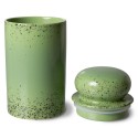 hk living pot de conservation ceramique vert kiwi