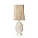 hk living abat jour lampe a poser fines tiges bambou naturel cone